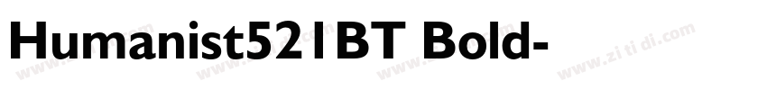 Humanist521BT Bold字体转换